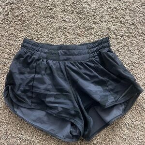 Lululemon black camo shorts